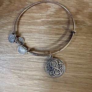 Alex and Ani Path of Life Silver Charm Bangle Bracelet